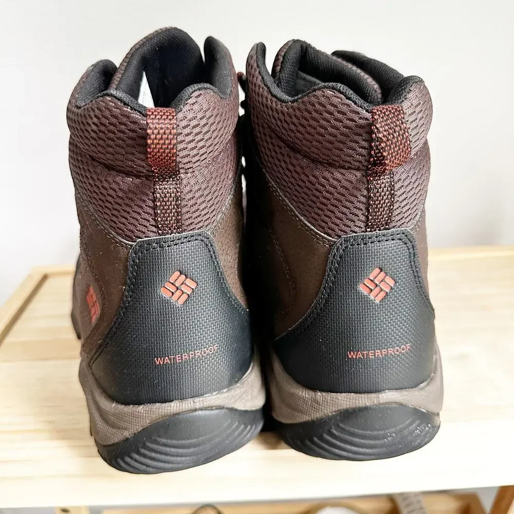 Columbia Men's Waterproof Hiking Boots Size 11 Brown Omni-Grip Trail Boots